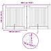 Cancello per cani pieghevole con supporti 2 pcs Rovere Sonoma - Foto miniatura 9