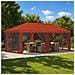 Copertura Gazebo con Pareti Laterali 6 x 3 m Terracotta - Foto miniatura 2