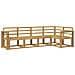 Set di divani da esterno 5 pcs Bianco Legno di Acacia Massello - Foto miniatura 1
