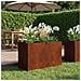 Vaso da giardino Ruggine 80 x 30 x 49 cm Acciaio Corten - Foto miniatura 2