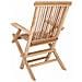 Sedia da giardino pieghevole 3 pz Naturale Legno di teak solido - Foto miniatura 6