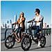 MilePort 1 Bicicletta Elettrica Pieghevole 20'', motore 250W, batteria 36V 13Ah, autonomia fino a 100km, pneumatici fat 20x3.0, freno a disco meccanico, sospensione anteriore, Nera - Foto miniatura 3