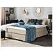 Letto Boxspring Matrimoniale In Tessuto Beige 180x200cm Admiral - Foto miniatura 22