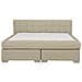 Letto Boxspring Matrimoniale In Tessuto Beige 180x200cm Admiral - Foto miniatura 21