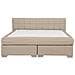 Letto Boxspring Matrimoniale In Tessuto Beige 180x200cm Admiral - Foto miniatura 27