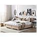 Letto Boxspring Matrimoniale In Tessuto Beige 180x200cm Admiral - Foto miniatura 28