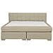 Letto Boxspring Matrimoniale In Tessuto Beige 180x200cm Admiral - Foto miniatura 23