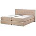 Letto Boxspring Matrimoniale In Tessuto Beige 180x200cm Admiral - Foto miniatura 17