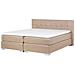 Letto Boxspring Matrimoniale In Tessuto Beige 180x200cm Admiral - Foto miniatura 8