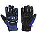 Guanto Tessuto Moto Protezione Nocche Estivo Tessuto Mesh Traforato Blu Xxl - Foto miniatura 1