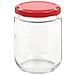 Vasi Per Marmellata In Vetro Coperchio Rosso 96 Pz 230 Ml - Foto miniatura 4