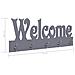 Appendiabiti A Muro Welcome Grigio 74x29,5 Cm - Foto miniatura 6