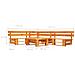 Set Divani Da Giardino Su Pallet 4pz Marrone Miele Legno Fsc - Foto miniatura 3