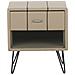 Comodino In Similpelle Beige Betin - Foto miniatura 11