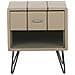 Comodino In Similpelle Beige Betin - Foto miniatura 17