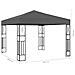 Gazebo 3x3 M Antracite In Tessuto - Foto miniatura 2