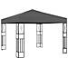 Gazebo 3x3 M Antracite In Tessuto - Foto miniatura 1