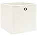 Scatole Portaoggetti 10pz Bianche 32x32x32 cm Tessuto - Foto miniatura 4