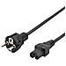 Cavo Di Prolunga Iec C15 - Cee7 / 7, 0,5 M, Nero - Foto miniatura 1