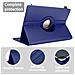 Cadorabo Custodia Per Tablet Compatibile Con Alcatel 1t (7 Zoll) 2021 In Blu Scuro - Coperchio Protettivo A 360 Gradi Fatto Di Finta Pelle Con Funzione Di Stand E Banda Elastica - Foto miniatura 5