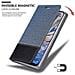 Custodia Compatibile Con Nokia 7.1 2018 Plus In Blu Scuro Nero - Coperchio Protettiva Con Chiusura Magnetica, Funzione Stand E Tasca Per Le Carte - Foto miniatura 6