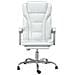 Poltrona Da Ufficio Reclinabile Bianca In Similpelle - Foto miniatura 3