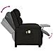 Poltrona Massaggiante Elettrica Nera in Tessuto - Foto miniatura 8