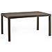 Tavolo Da Esterno Giove, Tavolo Rettangolare Da Giardino, Tavolo Da Giardino Multiuso Effetto Rattan, 100% Made In Italy, 150x90h74 Cm, Marrone - Foto miniatura 2