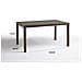 Tavolo Da Esterno Giove, Tavolo Rettangolare Da Giardino, Tavolo Da Giardino Multiuso Effetto Rattan, 100% Made In Italy, 150x90h74 Cm, Marrone - Foto miniatura 3