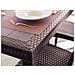 Tavolo Da Esterno Giove, Tavolo Rettangolare Da Giardino, Tavolo Da Giardino Multiuso Effetto Rattan, 100% Made In Italy, 150x90h74 Cm, Marrone - Foto miniatura 4