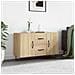 Credenza Rovere Sonoma 100x36x60 Cm In Legno Multistrato - Foto miniatura 1