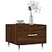 Tavolini Salotto 2 Pz Rovere Marrone 50x50x40 Legno Multistrato - Foto miniatura 3