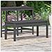 Panca da Giardino Grigia 109x44x45 cm Legno Massello di Pino - Foto miniatura 3