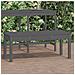 Panca da Giardino Grigia 109x44x45 cm Legno Massello di Pino - Foto miniatura 1