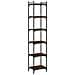 Libreria 6 Ripiani Rovere Marrone 40x30x188cm Legno Multistrato - Foto miniatura 2