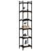 Libreria 6 Ripiani Rovere Marrone 40x30x188cm Legno Multistrato - Foto miniatura 3