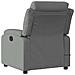 Poltrona Massaggiante Reclinabile Grigio Scuro In Tessuto - Foto miniatura 8