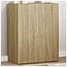 Schedario Rovere Sonoma 60x32x77,5 Cm In Legno Multistrato - Foto miniatura 1