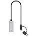 U1313C replicatore di porte e docking station per laptop Cablato USB 3.2 Gen 1 (3.1 Gen 1) Type-A + Type-C Grigio - Foto miniatura 4