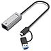 U1313C replicatore di porte e docking station per laptop Cablato USB 3.2 Gen 1 (3.1 Gen 1) Type-A + Type-C Grigio - Foto miniatura 1
