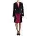 Gonna E Blazer Da Completo A Due Pezzi Rosa Nero - It42-m - Foto miniatura 1