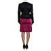 Gonna E Blazer Da Completo A Due Pezzi Rosa Nero - It42-m - Foto miniatura 3