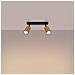 Lampada Da Soffitto Winx 2 Nero /coop Sl. 1375 - Moderno Lampade Da Soffitto Nero /rame 18.5x30x6 Cm - Foto miniatura 4