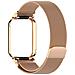 Cornice In Metallo Per Xiaomi Band 9 Pro Con Cinturino Milanese - Oro Rosa - Foto miniatura 1