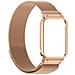 Cornice In Metallo Per Xiaomi Band 9 Pro Con Cinturino Milanese - Oro Rosa - Foto miniatura 2