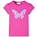 Maglietta da Bambina Maniche Aletta Rosa Scuro 116 - Foto miniatura 1