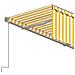Tenda Sole Retrattile Manuale Con Parasole 4x3m Gialla Bianca - Foto miniatura 4