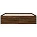 Giroletto Cassetti Rovere Marrone 120x190 Cm Legno Multistrato - Foto miniatura 5