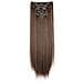 Extension Per Capelli Con Clip, 6 Pezzi Brown - Foto miniatura 2