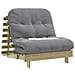 Divano Letto Futon con Materasso 80x206x11cm Pino Impregnato - Foto miniatura 4
